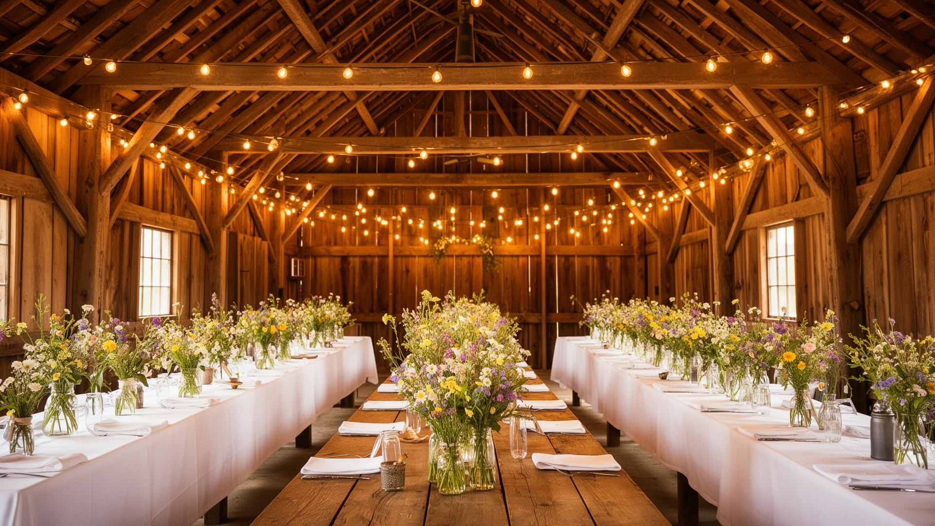 Rustic barn wedding venue