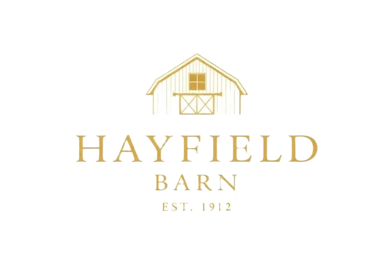 Hayfield Barn venue logo design