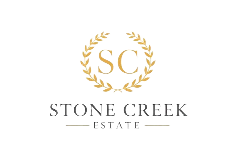 Stone Creek Estate venue logo design